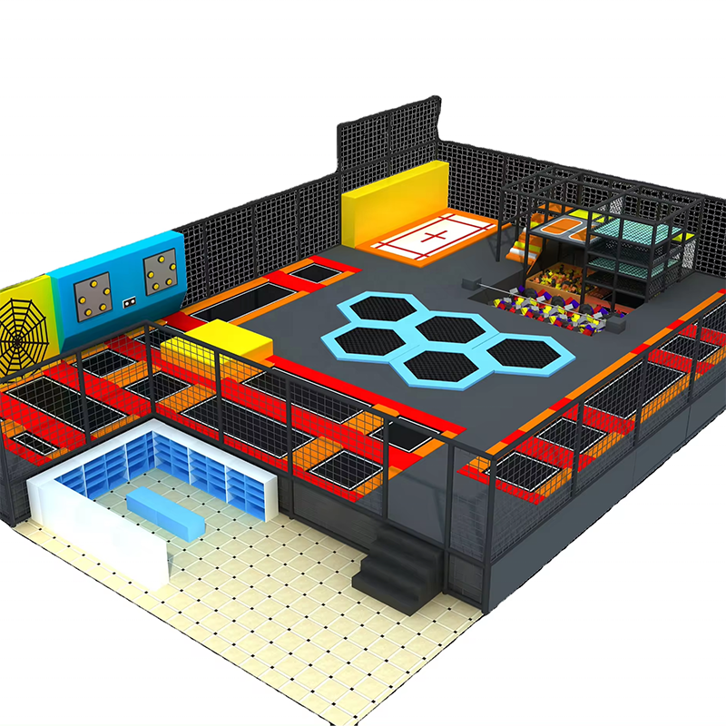 Large indoor trampoline theme park amusement park