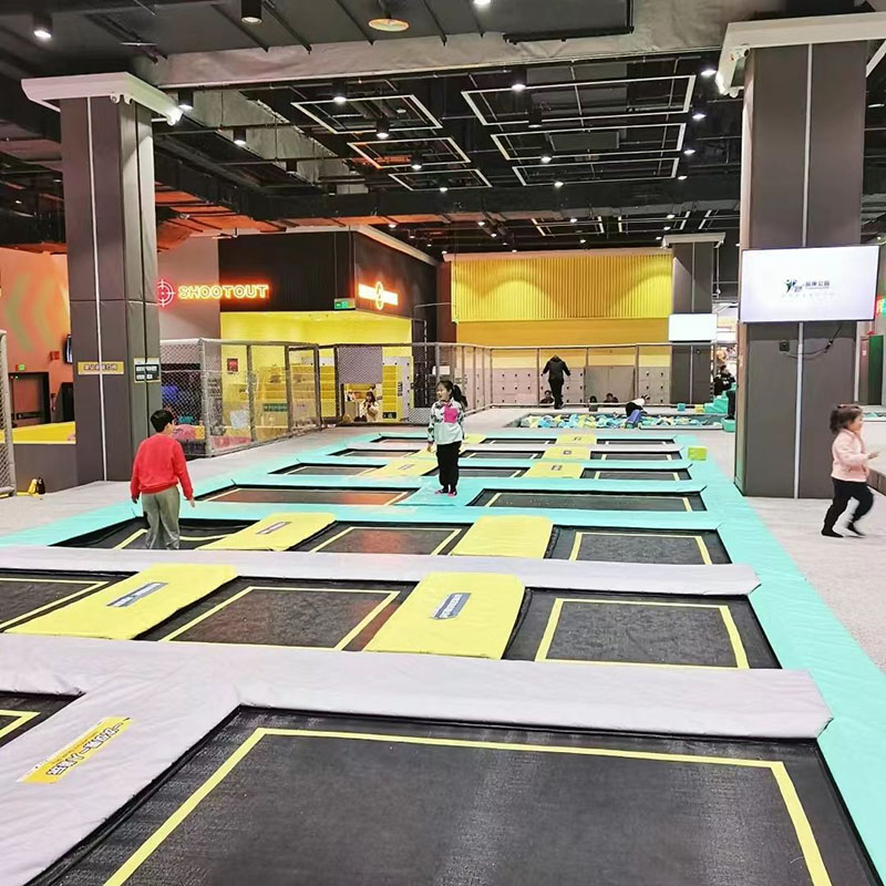 Large indoor trampoline theme park amusement park