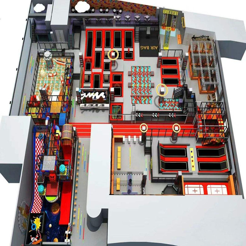 One-stop Professional Commercial Custom Indoor Trampoline Park Equipment For Kids