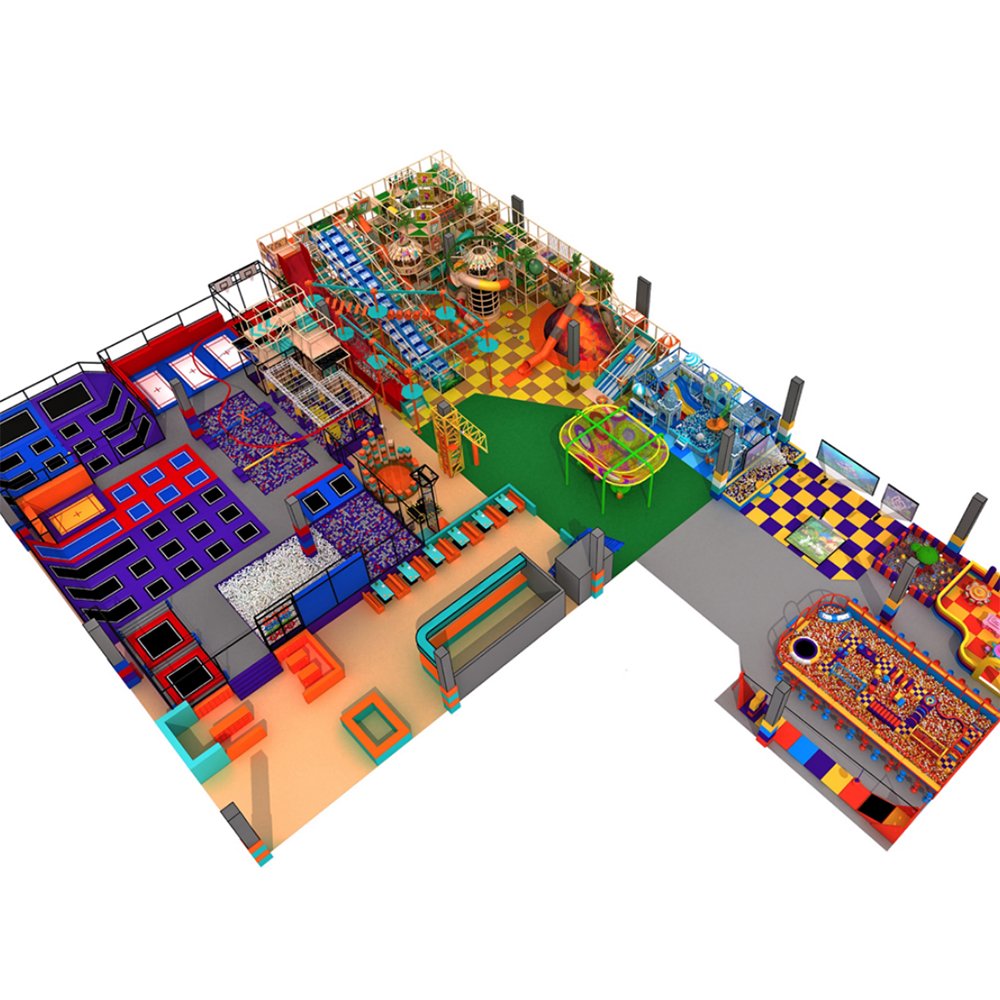Customization Design Adventure Park Professional Trampoline Elastic Bed Free Jumping Indoor Commercial Trampoline Park for Sale